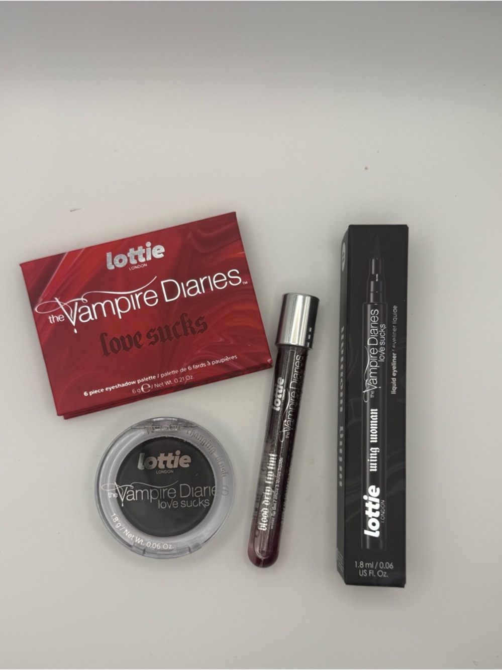 Lottie London x Vampire Diaries Love Sucks - 4pc Makeup Set